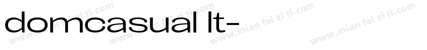 domcasual lt字体转换